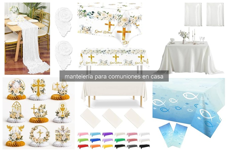 Tipos de mantelería para comuniones en casa: ¡Guía completa!
