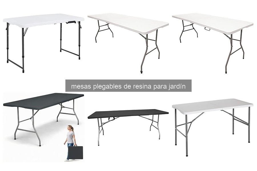 Tipos de mesas plegables de resina para jardín en 2026