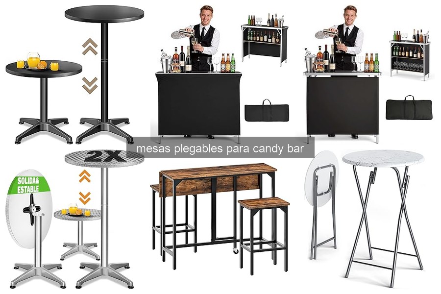 Tipos de mesas plegables ideales para tu candy bar