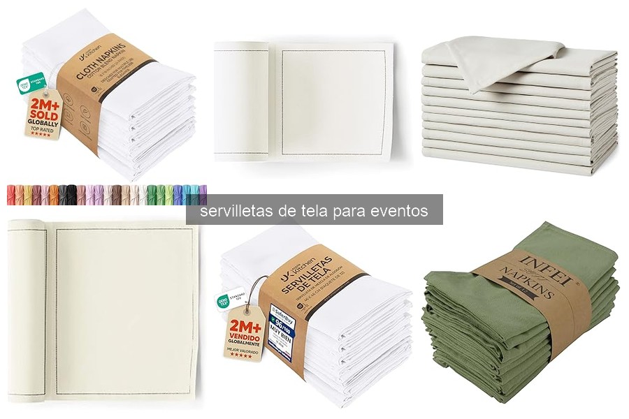 Tipos de servilletas de tela para eventos: ¡Descubre las mejores opciones!