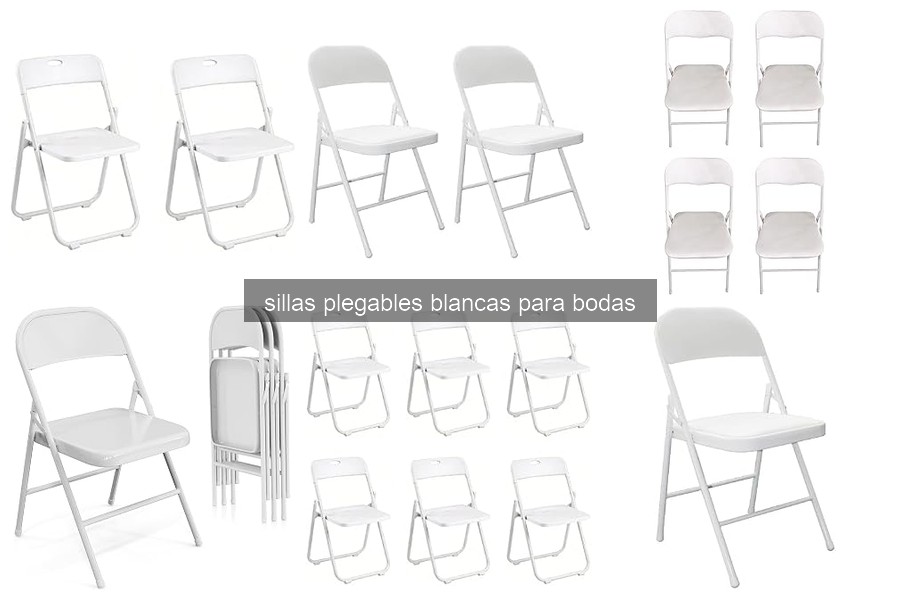 Ventajas de Sillas Plegables Blancas para Bodas