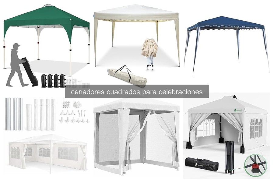 Ventajas y desventajas de cenadores cuadrados en fiestas