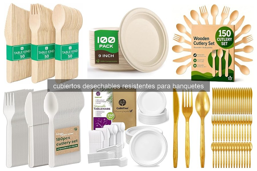 Ventajas y desventajas de cubiertos desechables en banquetes