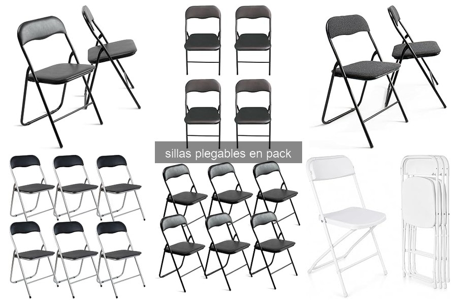 Ventajas y desventajas de las sillas plegables en pack