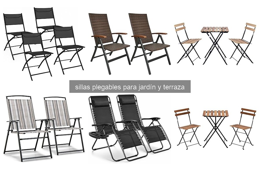 Ventajas y desventajas de las sillas plegables para jardín