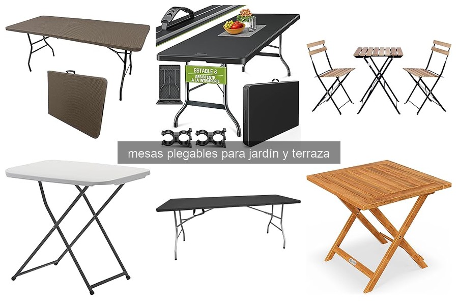 Ventajas y desventajas de mesas plegables para terraza